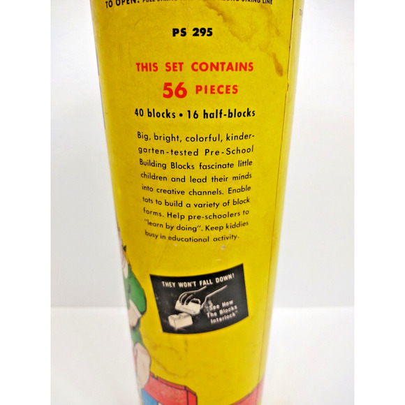 VTG Tri-State Toys Pre-School Plastic Block City Model PS 295 Building Set Toy - Picture 8 of 11